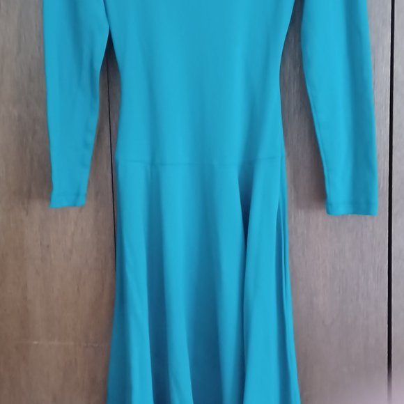 Teal knit dress - Picture 2 of 6